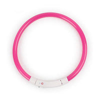 HKM-8254781 Luminous LED Silicone Pet Collar with USB Rechargeable Light Modes