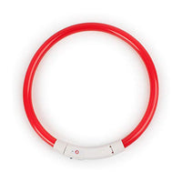 HKM-8254781 Luminous LED Silicone Pet Collar with USB Rechargeable Light Modes
