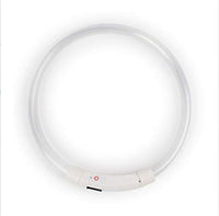 HKM-8254781 Luminous LED Silicone Pet Collar with USB Rechargeable Light Modes