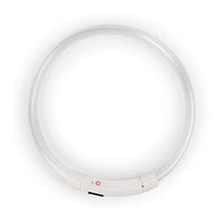 HKM-8254781 Luminous LED Silicone Pet Collar with USB Rechargeable Light Modes