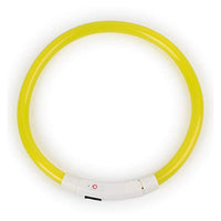 HKM-8254781 Luminous LED Silicone Pet Collar with USB Rechargeable Light Modes