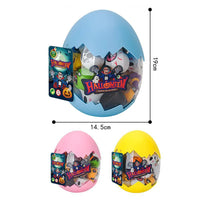 HKM-825555 Halloween Pull Back Toy Cars Set - 33 Plastic Mini Vehicles with Pumpkins, Bats, and Ghosts