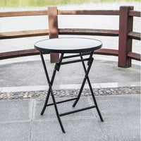 HKM-825619 Modern Metal Garden Table and Chair Set for Outdoor Dining