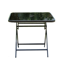 HKM-825619 Modern Metal Garden Table and Chair Set for Outdoor Dining