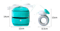 HKM-8256573 Plush Sniffing Toy Ring for Dogs - Soft Flannel, Washable Design, 120mm x 120mm x 140mm