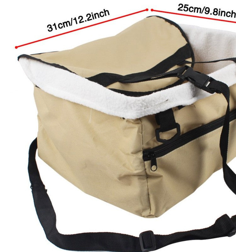 HKM-8256829 Breathable Pet Carrier Bag for Travel - Zipper Options Available in Beige and Green