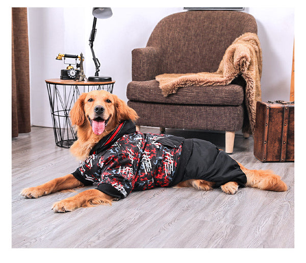 HKM-8256957 Comfortable Cotton Clothing for Large Dogs - Available in Multiple Sizes