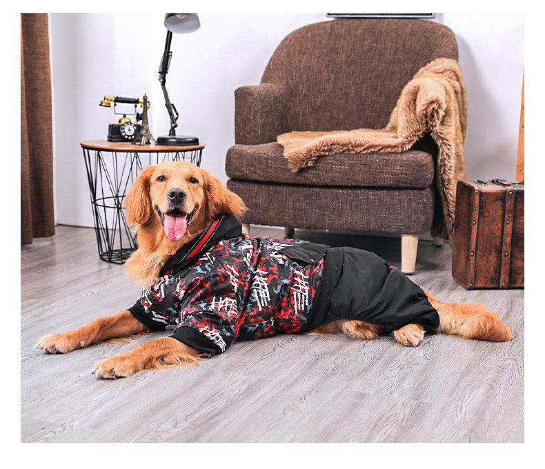 HKM-8256957 Comfortable Cotton Clothing for Large Dogs - Available in Multiple Sizes