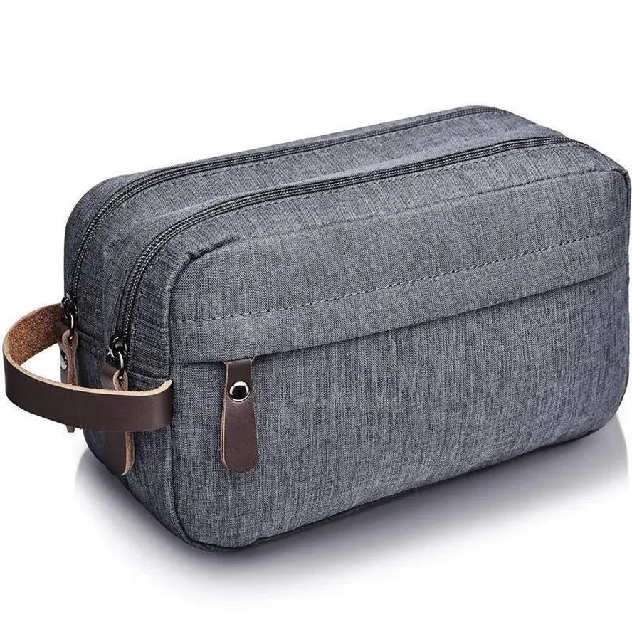 HKM-825811 Large Capacity Handheld Travel Cosmetic Bag - Portable Oxford Cloth Storage with Zipper Closure