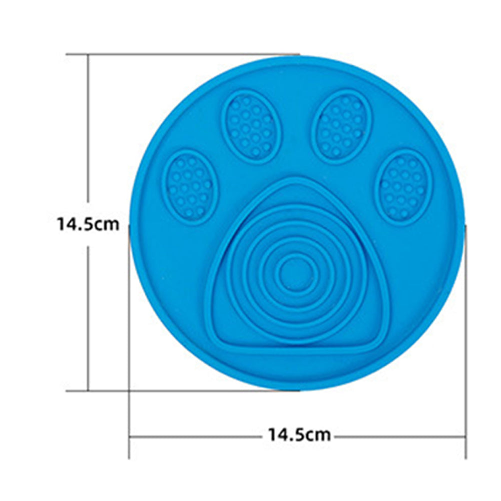 HKM-8258749 Silicone Pet Slow Food Licking Pad - 14.5cm for Dogs and Cats, Bathing and Reward Use