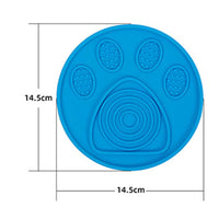 HKM-8258749 Silicone Pet Slow Food Licking Pad - 14.5cm for Dogs and Cats, Bathing and Reward Use