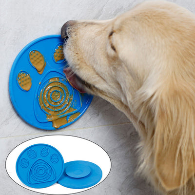 HKM-8258749 Silicone Pet Slow Food Licking Pad - 14.5cm for Dogs and Cats, Bathing and Reward Use