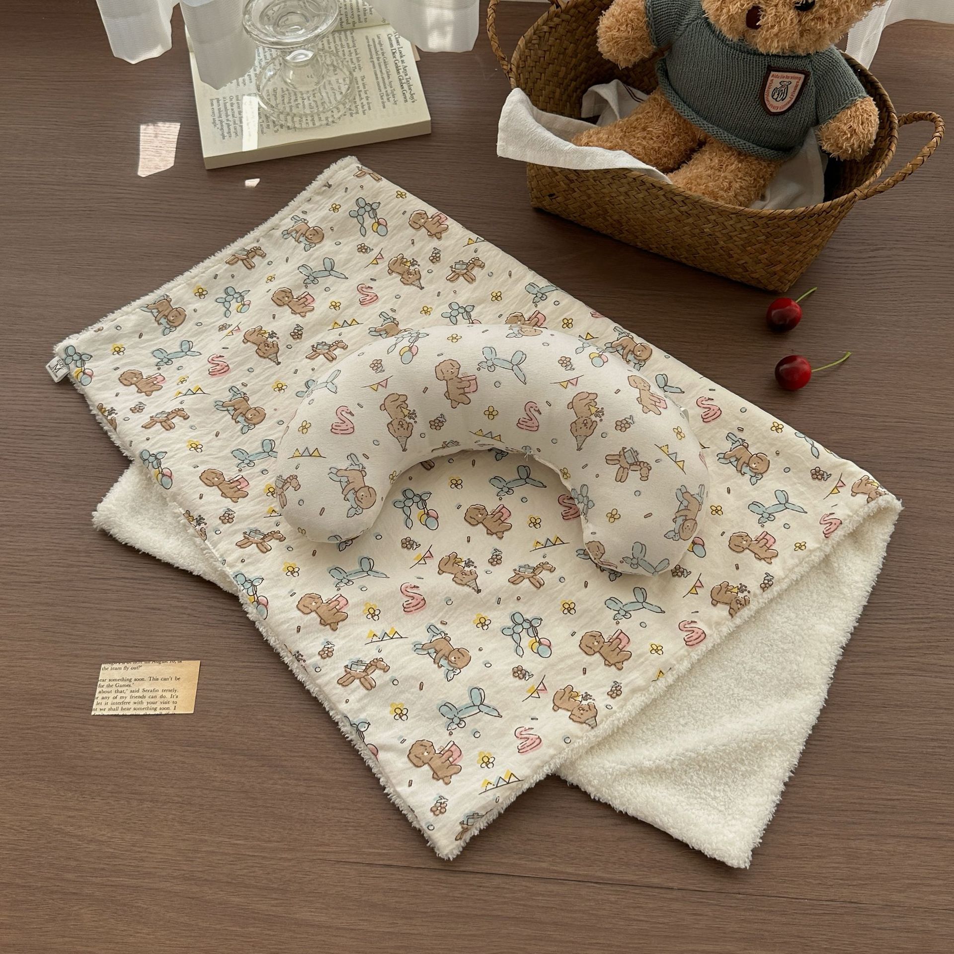 HKM-8259389 Soft Cloth Cat Pet Pillow and Bed Set - Multiple Sizes Available