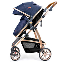 HKM-825939 Luxury 3 in 1 Compact Lightweight Stroller for Infants and Toddlers (0-3 Years)