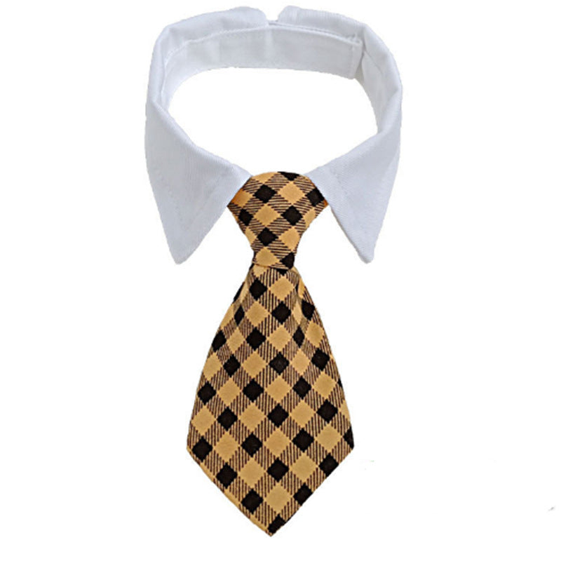 HKM-8260541 Pet Striped Bow Tie Scarf Collar for Dogs - Cotton Polyester, Various Colors Available