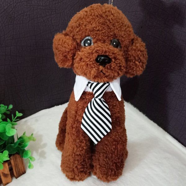 HKM-8260541 Pet Striped Bow Tie Scarf Collar for Dogs - Cotton Polyester, Various Colors Available