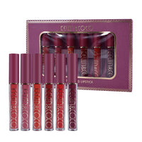 HKM-826131 6-Color Lip Glaze Set with Multivitamins for Bright Glossy Lips