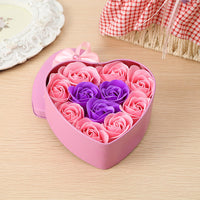 HKM-826195 Customized Rose Soap Flower Gift Box in Iron Tin - Perfect for Weddings and Special Occasions