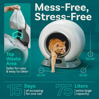 HKM-826195 WiFi Enabled Automatic Cat Litter Box with Safety Sensors and Odor Control for Multiple Cats