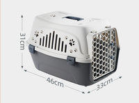 HKM-8262205 Large Pet Flight Case for Small Pets - Versatile Carrying Bag in Pink, Blue, Beige, and Gray