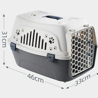HKM-8262205 Large Pet Flight Case for Small Pets - Versatile Carrying Bag in Pink, Blue, Beige, and Gray