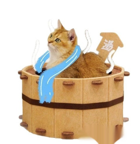 HKM-8262589 Cozy Plush Pet Bed with Warmth Retention for Cats
