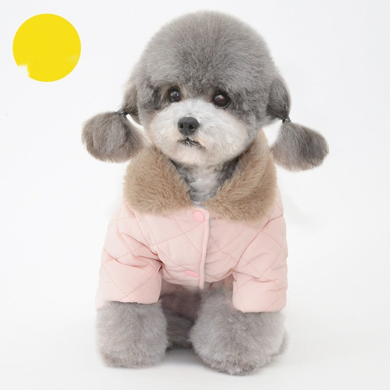 HKM-8262973 Cozy Cotton Dog Coat for Winter – Casual Pet Clothing