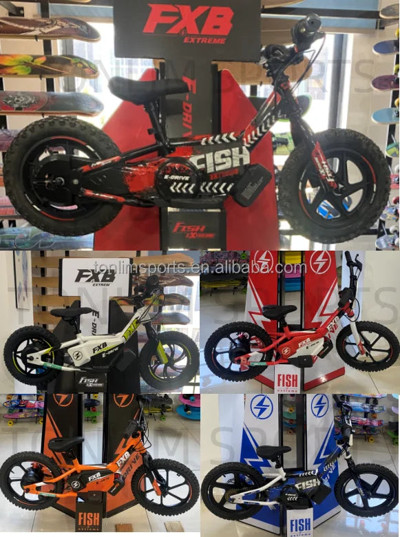 HKM-826323 Electric Balance Bike for Kids 12-inch No Pedal E-Bike with Lithium Battery, 250W Motor, and Aluminum Frame