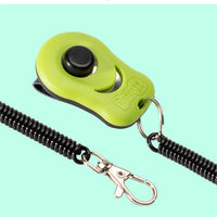 HKM-8263357 Dog Training Clicker and Whistle Set - Plastic Clicker Tool for Efficient Pet Training in Blue and Green