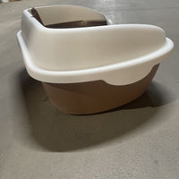 HKM-8263997 Semi-Enclosed Cat Litter Box for Enhanced Privacy and Reduced Odor Control