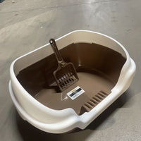 HKM-8263997 Semi-Enclosed Cat Litter Box for Enhanced Privacy and Reduced Odor Control