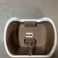 HKM-8263997 Semi-Enclosed Cat Litter Box for Enhanced Privacy and Reduced Odor Control