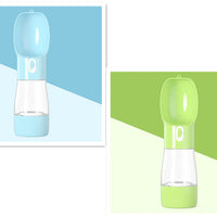 HKM-8264381 Portable Dog Water and Food Dispenser with Easy Push Mechanism and Leak-Proof Design