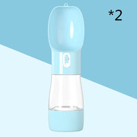 HKM-8264381 Portable Dog Water and Food Dispenser with Easy Push Mechanism and Leak-Proof Design