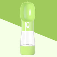 HKM-8264381 Portable Dog Water and Food Dispenser with Easy Push Mechanism and Leak-Proof Design