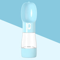 HKM-8264381 Portable Dog Water and Food Dispenser with Easy Push Mechanism and Leak-Proof Design