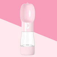 HKM-8264381 Portable Dog Water and Food Dispenser with Easy Push Mechanism and Leak-Proof Design
