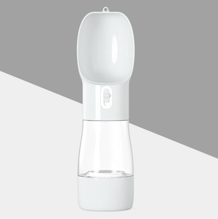 HKM-8264381 Portable Dog Water and Food Dispenser with Easy Push Mechanism and Leak-Proof Design