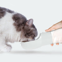 HKM-8264381 Portable Dog Water and Food Dispenser with Easy Push Mechanism and Leak-Proof Design
