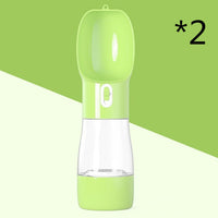 HKM-8264381 Portable Dog Water and Food Dispenser with Easy Push Mechanism and Leak-Proof Design