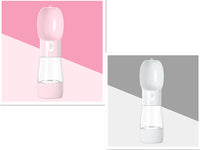 HKM-8264381 Portable Dog Water and Food Dispenser with Easy Push Mechanism and Leak-Proof Design