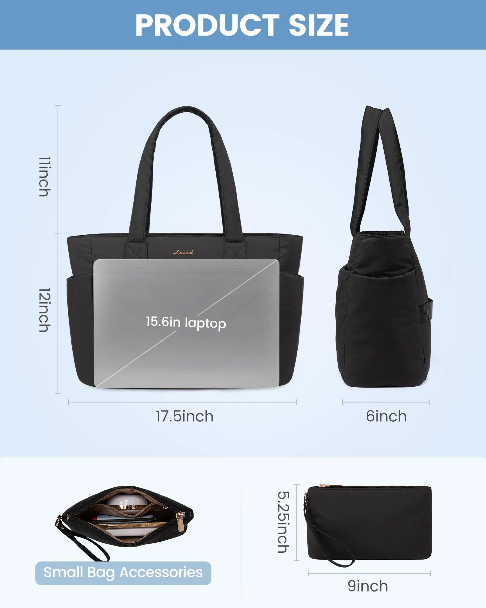 HKM-826451 Spacious Laptop Tote Backpack with Dedicated Compartment for 17-inch Devices
