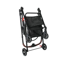 HKM-8264765 Foldable 4-Wheel Pet Stroller with 360° Rotating Wheels, Detachable Carrier, and Travel Bag for Small Dogs and Cats