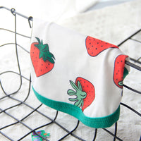 HKM-8264893 Lightweight Spring and Summer Dog Vest in Fresh White with Strawberry Design