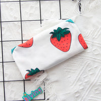 HKM-8264893 Lightweight Spring and Summer Dog Vest in Fresh White with Strawberry Design