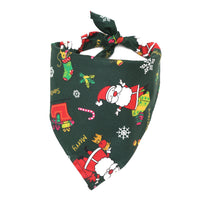 HKM-8265917 Cotton Triangle Scarf Bib for Dogs and Cats - Christmas Pet Saliva Towel