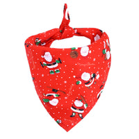HKM-8265917 Cotton Triangle Scarf Bib for Dogs and Cats - Christmas Pet Saliva Towel