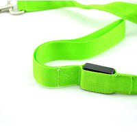 HKM-8268093 Glowing LED Pet Leash - Rechargeable Nylon Double-Sided Traction Belt, 120CM Length, Multiple Colors Available