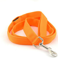 HKM-8268093 Glowing LED Pet Leash - Rechargeable Nylon Double-Sided Traction Belt, 120CM Length, Multiple Colors Available
