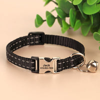 HKM-8270141 Reflective Anti-Slip Cat Neck Collar - Adjustable Nylon in Multiple Colors
